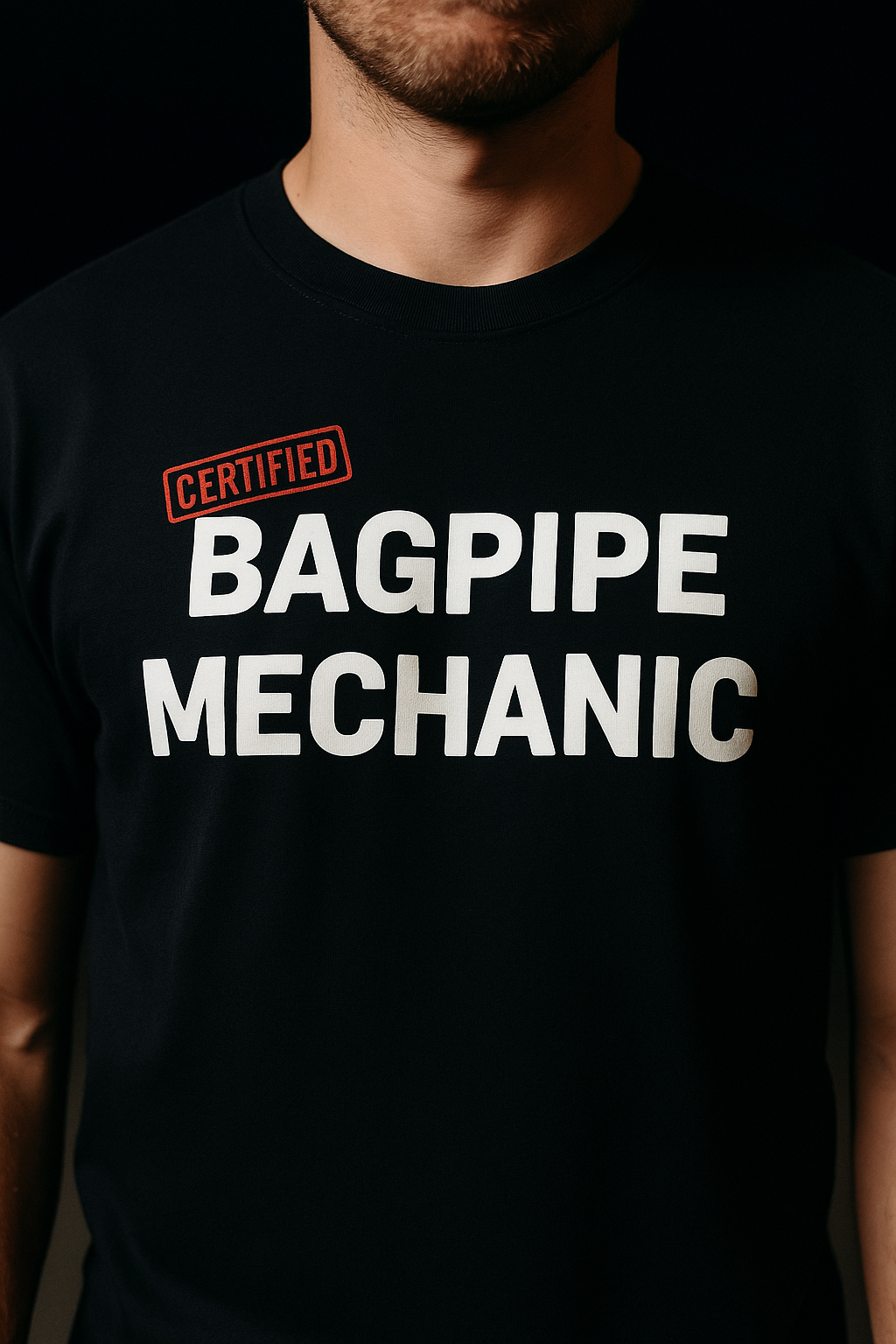 MARCHIFY BAGPIPE MECHANIC TSHIRT