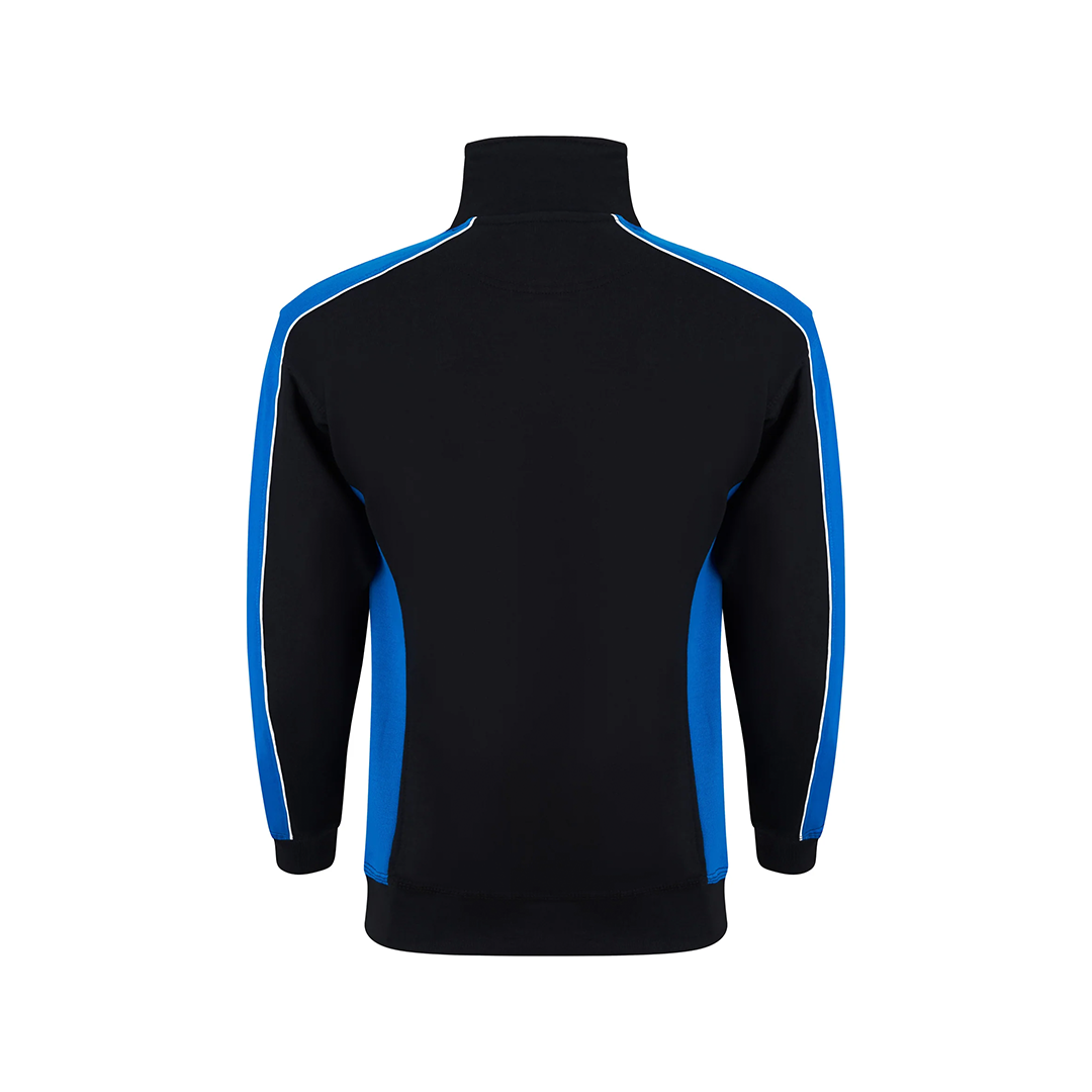 MARCHIFY QUARTER ZIP BLACK BLUE