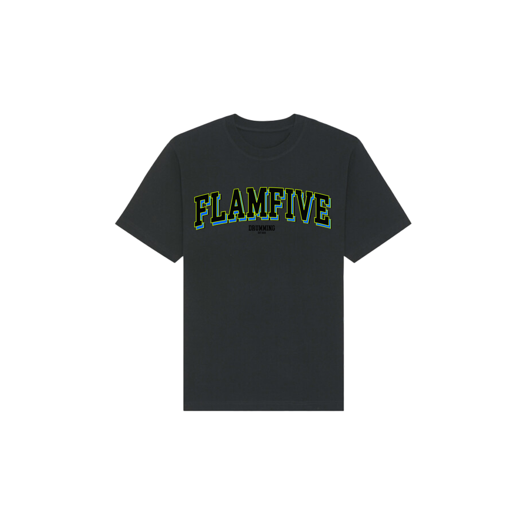 FLAM5 COLLEGE TSHIRT - Flam5drumming