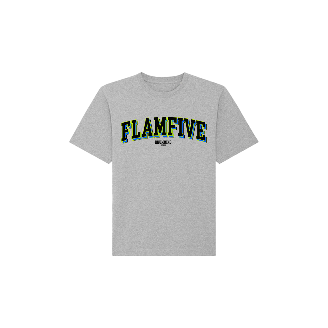 FLAM5 COLLEGE TSHIRT - Flam5drumming