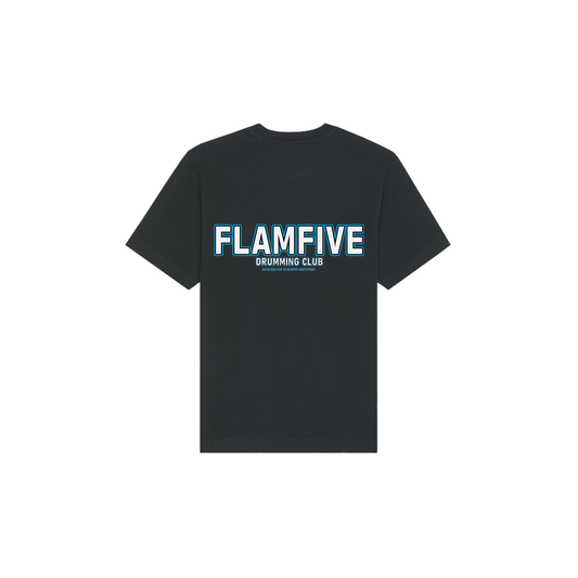 FLAM5 DRUMMING CLUB TSHIRT ICE BLUE - Flam5drumming
