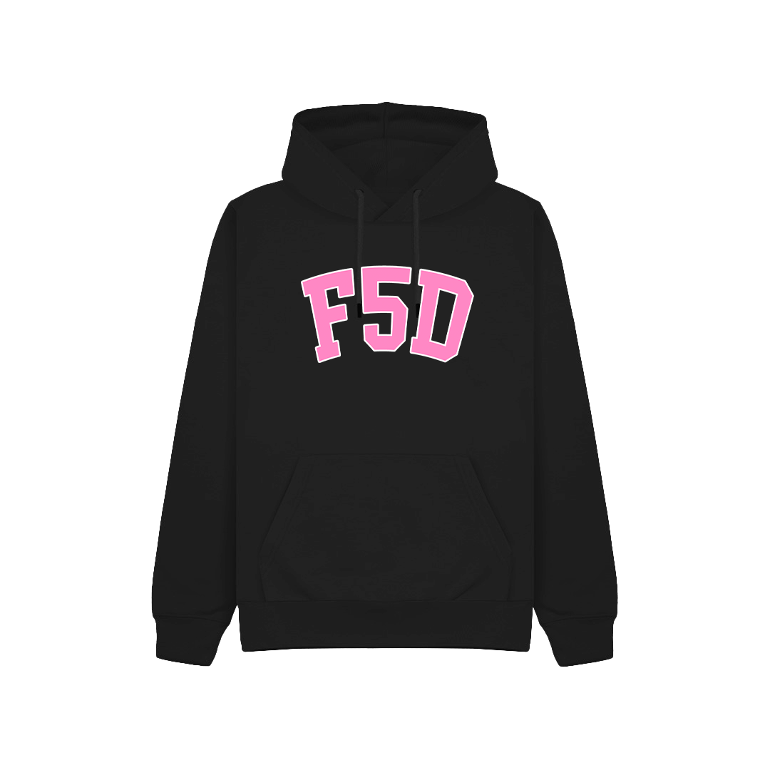 FLAM5 VARSITY HOODIE PINK - Flam5drumming