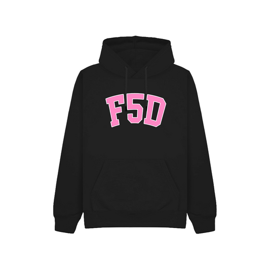 FLAM5 VARSITY HOODIE PINK - Flam5drumming