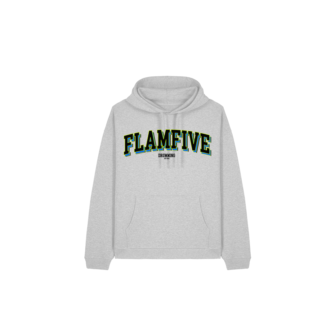 FLAM5 "COLLEGE " HOODIE - Flam5drumming