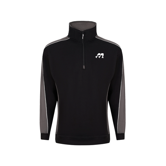 MARCHIFY QUARTER ZIP BLACK GREY