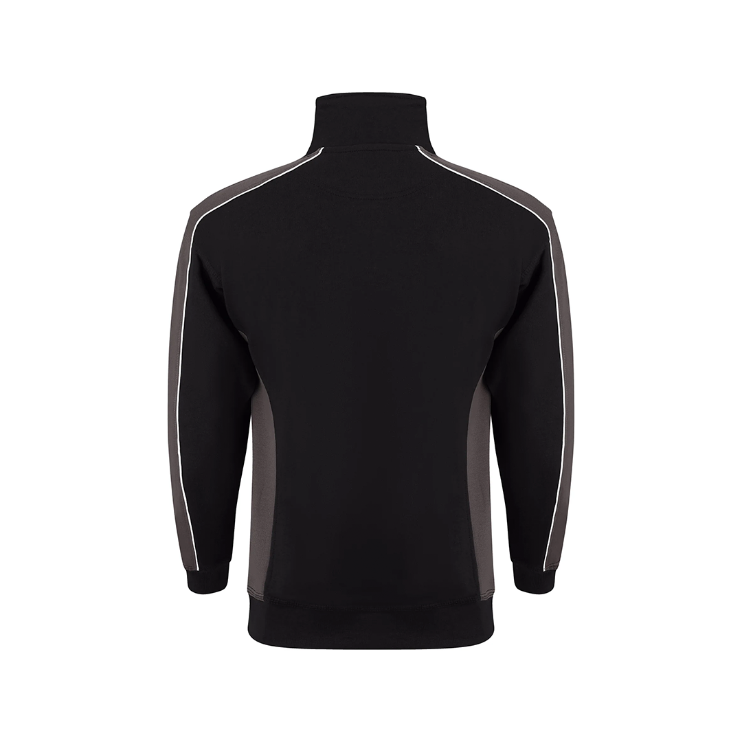MARCHIFY QUARTER ZIP BLACK GREY
