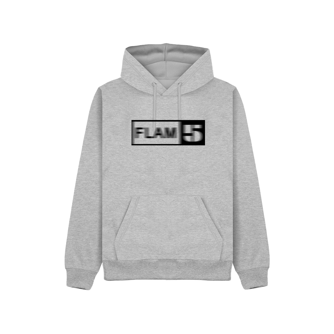 FLAM5 ORIGINAL BLUR GREY HOODIE - Flam5drumming