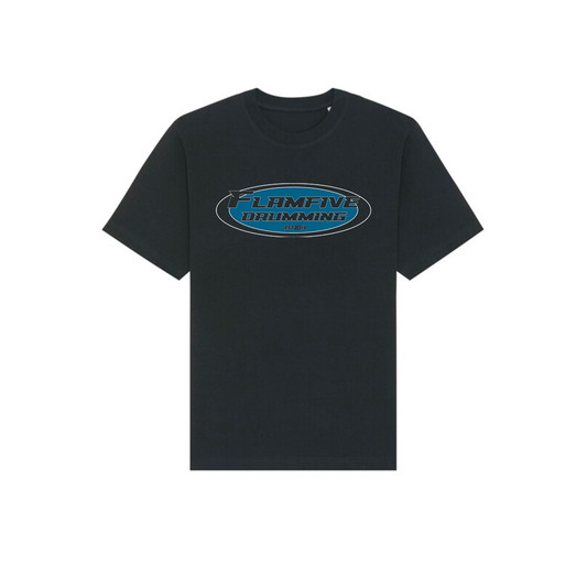 FLAM5 OVERDRIVE BLACK TSHIRT - Flam5drumming