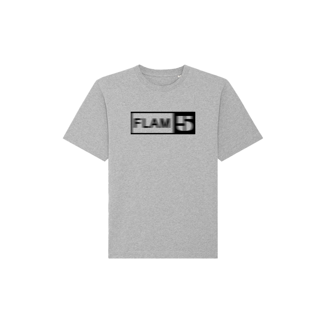 FLAM5 ORIGINAL BLUR WHITE TSHIRT - Flam5drumming