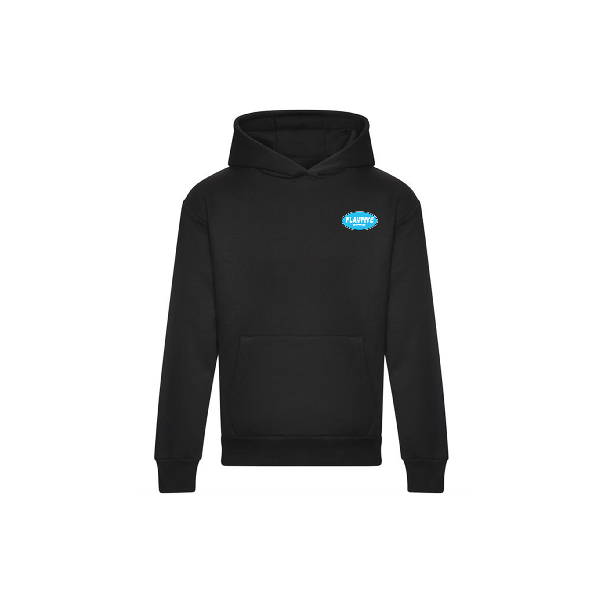FLAM5 BLUE RACEWAY HOODIE GREY - Flam5drumming