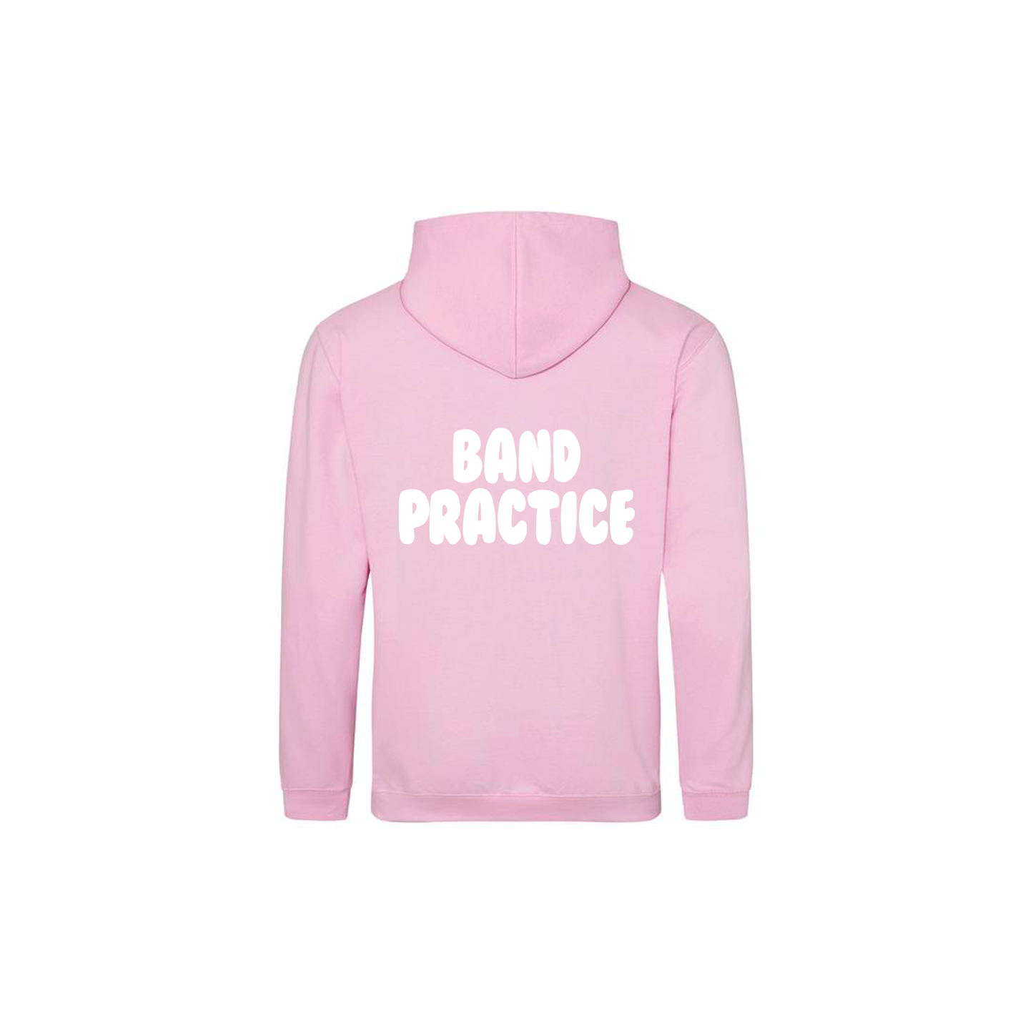NEW FLAM5 BABY PINK "BAND PRACTICE" HOODIE - Flam5drumming
