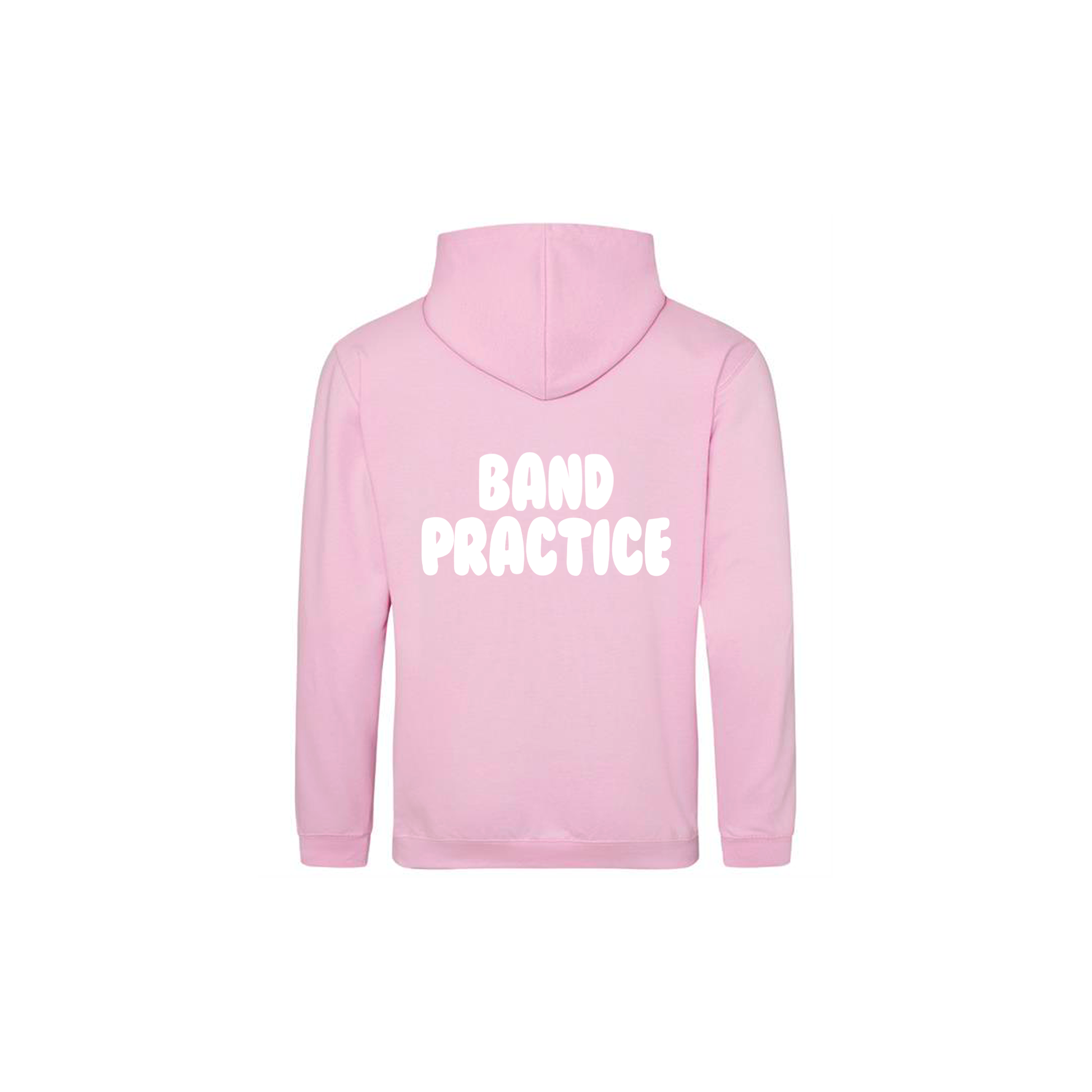 NEW FLAM5 BABY PINK "BAND PRACTICE" HOODIE - Flam5drumming