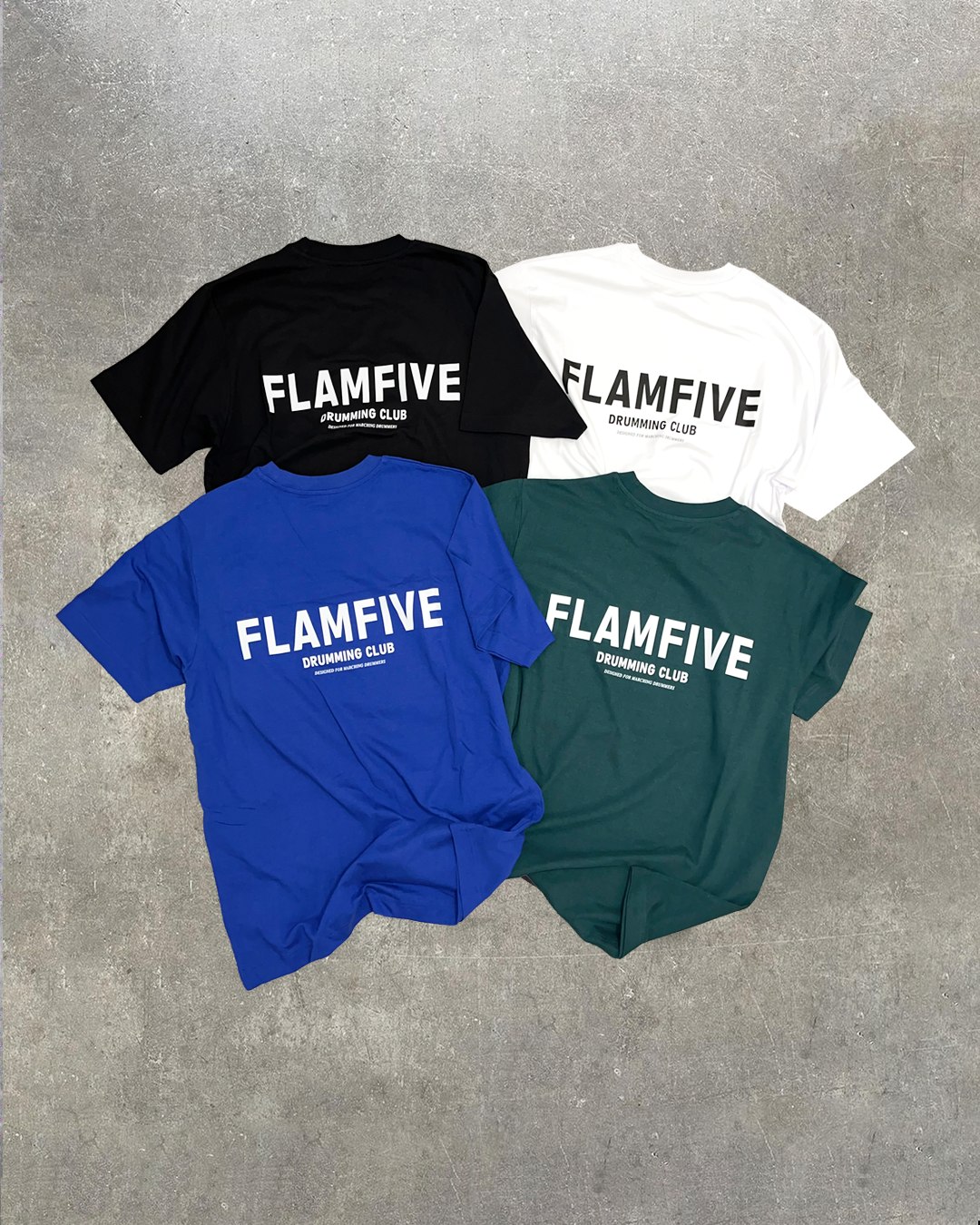 KIDS FLAM5 DRUMMING CLUB BLUE TSHIRT - Flam5drumming