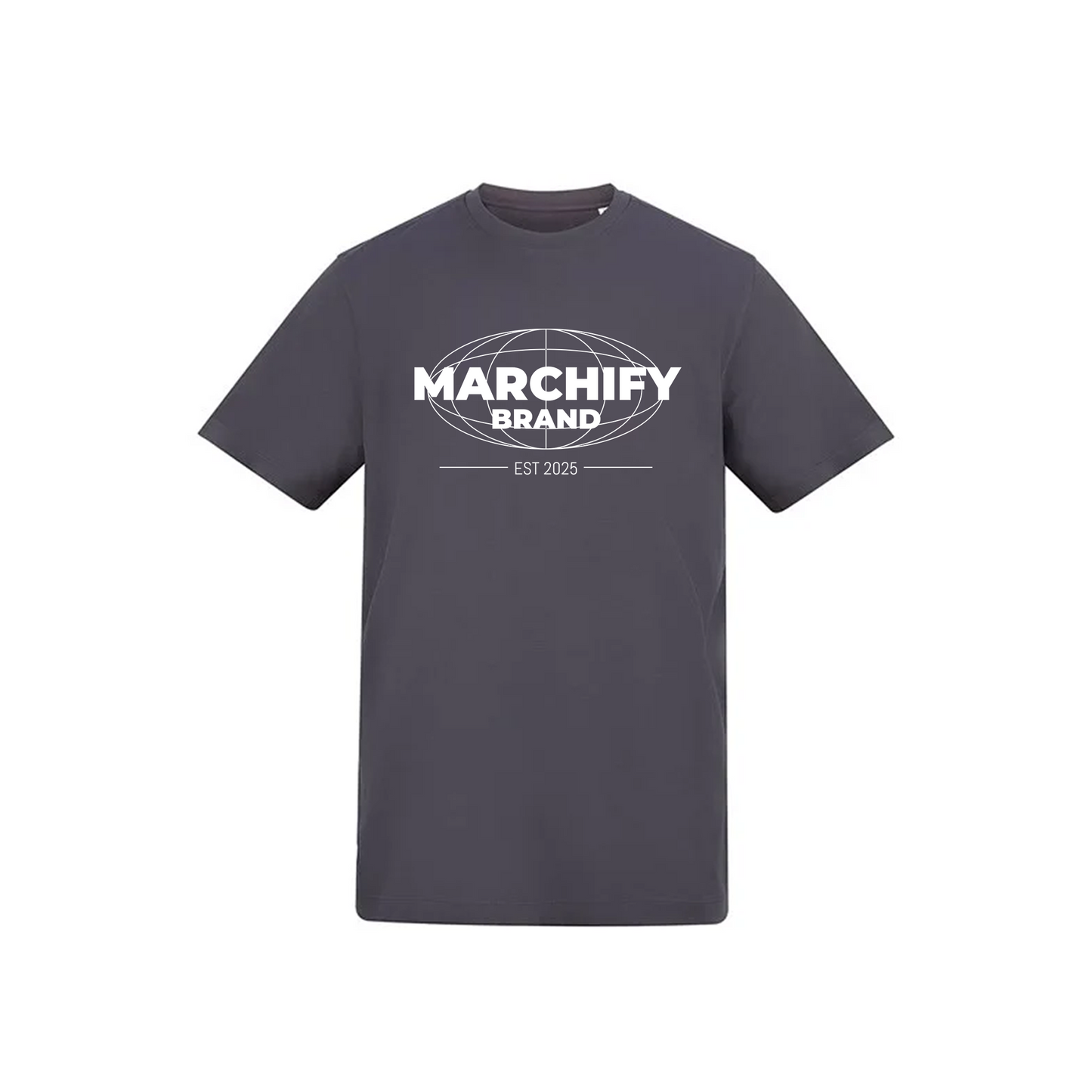 MARCHIFY BRAND TSHIRT CHARCOAL - Flam5drumming