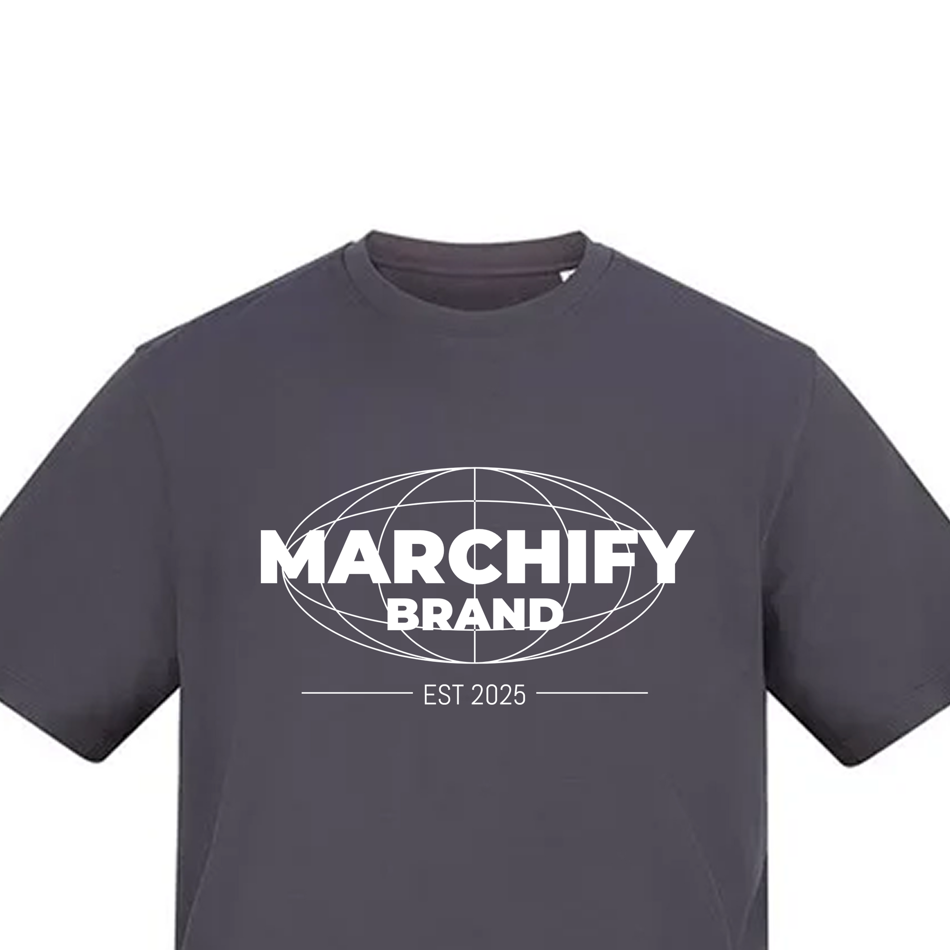 MARCHIFY BRAND TSHIRT CHARCOAL - Flam5drumming