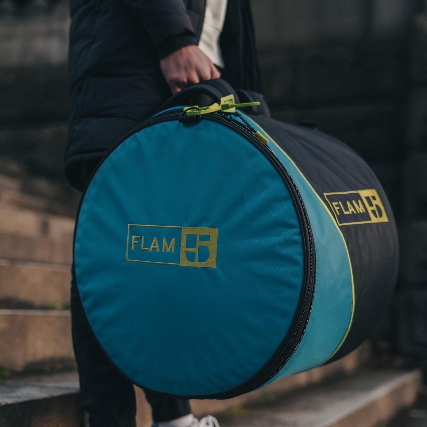 FLAM5 V2 TENOR DRUM CASE BLUE 14" - 15" - Flam5drumming